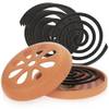 Com-Four Mücken-Spirale Terrakotta-Behälter