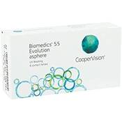 Cooper Vision Biomedics 55 Evolution asphere Vergleich