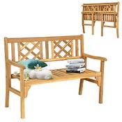 Costway Holz Gartenbank Klappbar