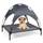 COSTWAY Hundebett mit Baldachin, Hundeliege Garten