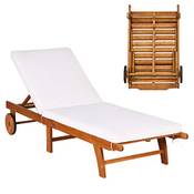 Costway Sonnenliege mit Rollen