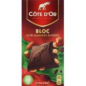 Côte d’Or Bloc Noir Amandes Entières Vergleich