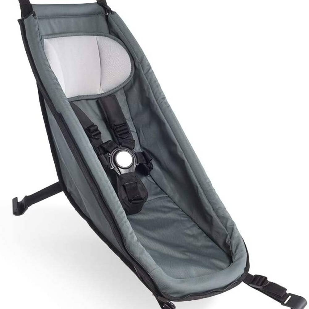 Housse Hiver Croozer Pour Remorque Vélo - Kit Siège Chaud Et Sac De Couchage Pour Bébé, Design Graphique Bleu