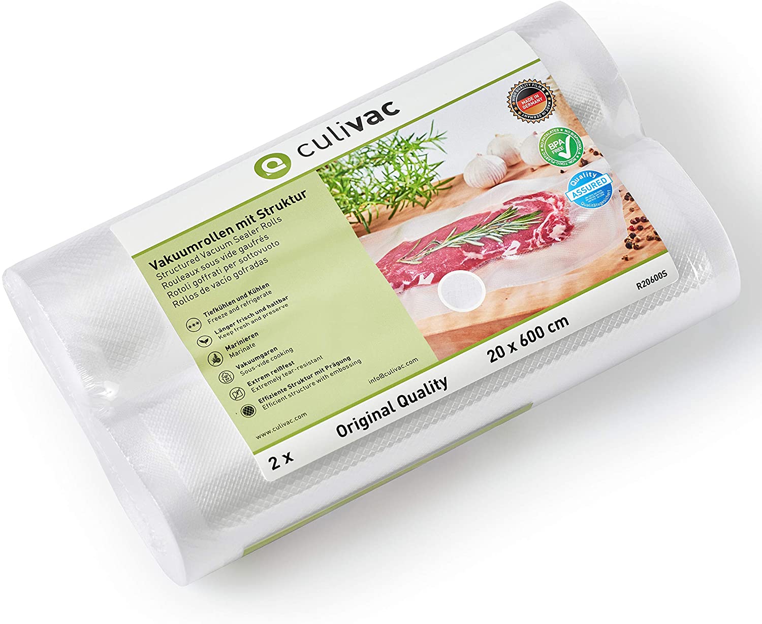 KARTONWARE Vakuumbeutel für Kammervakuumierer (glatt), 20x30