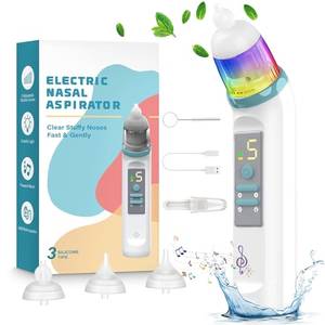 Bubbacare Baby Nasensauger, Elektrischer Nasenreiniger Ohrenschalz Entferner It 4Größen
