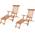 Sam 2er Set Teak-Holz Deckchair Puccon 4251068927747