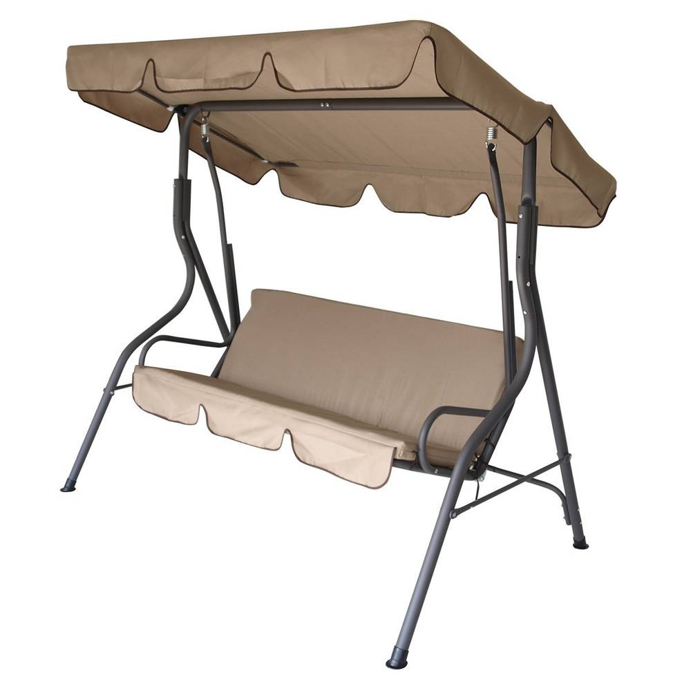 DEGAMO Hollywoodschaukel Florida 3,00-Sitzer 3-sitzer Stahlgestell Weiss Bezüge Grün/weiss Ab 79,98 € | Preisvergleich Bei