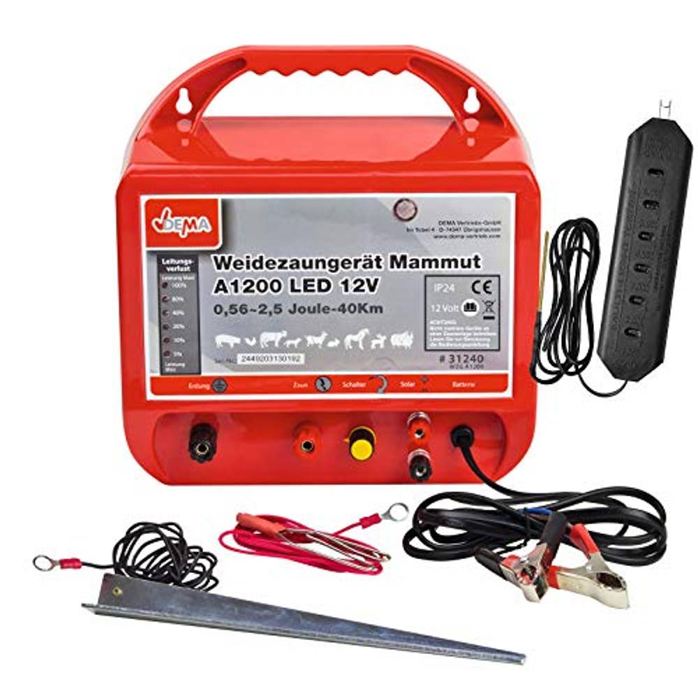Weidezaungerät Mammut N9500 230V 5,0 Joule Bis 5360 Volt Elektrozaun Bis 120 Km