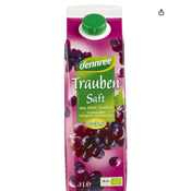 Dennree Bio Traubensaft rot Vergleich