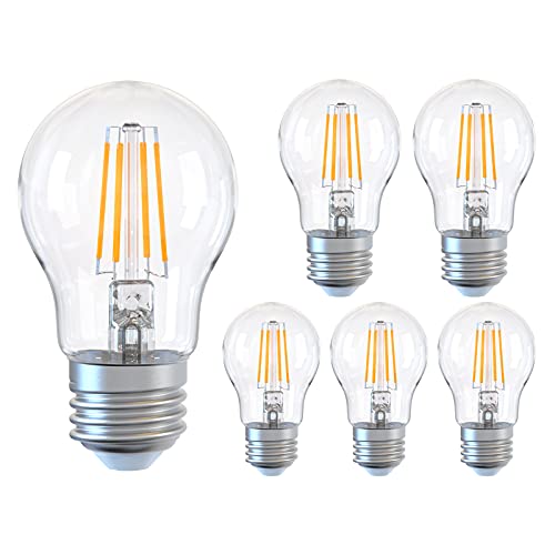 DGE LED Glühbirne E27 6W – Entspricht 60W, 2700K Warmweiß, 600LM, 3er-Pack, Nicht Dimmbar