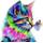 Nuoshen 5D Diamant Malerei Katze