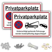 Dinalix Privatparkplatz Schilder Vergleich
