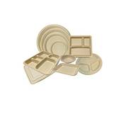 DISPOSABLE GREEN ungebleichter Zuckerrohr-Bagasse