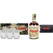 Don Papa Rum mit Gläsern Vergleich