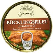 Dovgan Bücklingsfilet in Öl geräuchert Vergleich