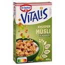Dr. Oetker Vitalis Knuspermüsli klassisch, Knuspriges Frühstücksmüsli mit Rosinen