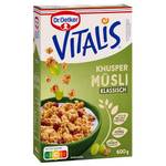 Dr. Oetker Vitalis Knuspermüsli klassisch, Knuspriges Frühstücksmüsli mit Rosinen