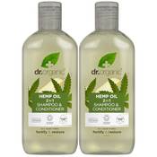 Dr. Organic Hanföl 2-in-1-Shampoo und Conditioner