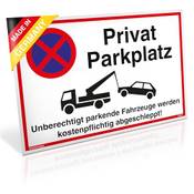 Dreifke Privatparkplatz Schild Vergleich