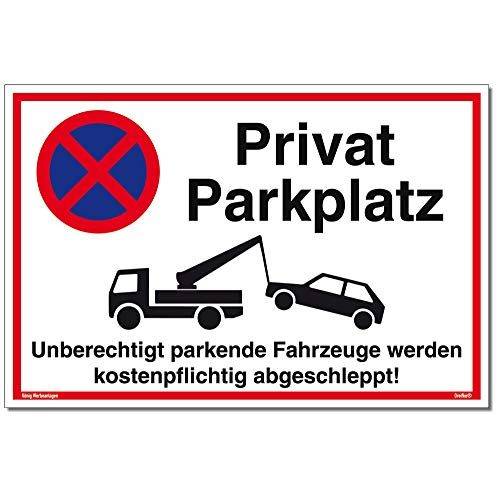 Privatparkplatz-Schild Test & Vergleich » Top 11 im Januar 2024