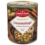 DREISTERN Linseneintopf mit Wiener Würstchen