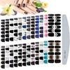 EBANKU 24 Stück Full Nail Wraps Aufkleber