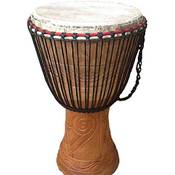 Echte afrikanische Djembe-Tromme Vergleich