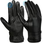 Eefow Herren Lederhandschuhe