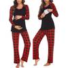 Ekouaer Damen Stillpyjama