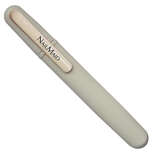 Erlinda Bob Triangolo Keramik-Nagelfeile, 19 Cm – Mit Feiner & Grober Seite, Hohlboden-Reiniger