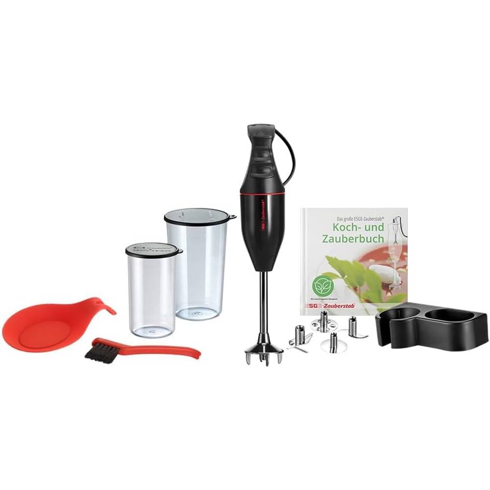 ESGE Zauberstab 90120 M 100 Design weiß, Stabmixer, Pürierstab, 2 Stufen bis 10.000 U/Min, ergonomischer Griff, langlebiger, robuster Motor, inkl. Zubehör, 120W, Made in Switzerland ESGE Zauberstab 90120 M 100 Design weiß, Stabmixer, Pürierstab, 2 Stufen bis 10.000 U/Min, ergonomischer Griff, langlebiger, robuster Motor, inkl. Zubehör, 120W, Made in Switzerland
