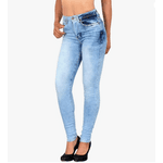 Esra Skinny-Jeans mit Hochbund