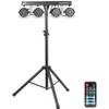 ETEC LED PARTYBAR 3 Scheinwerfer RGBW inkl. Stativ und Fernbedienung
