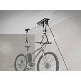 Relaxdays Fahrradlift, bis 20 kg, Deckenlift mit Seilzug, Stahl, für Garage  & Keller, Fahrrad Deckenhalterung, schwarz
