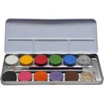 Eulenspiegel 10 Farben 2 Glitzer Metall-Palette 212202