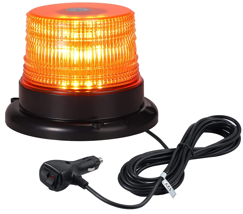 ONCCI 2 Farbe Lichte Warnleuchte LED Rundumleuchte Magnet Warnlicht  Blinkleuchte für Auto PKW LKW SUV 12V-80V 10 Lichte Modull