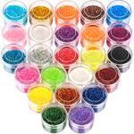 FANDAMEI 24 Farben Glitzerpuder Set