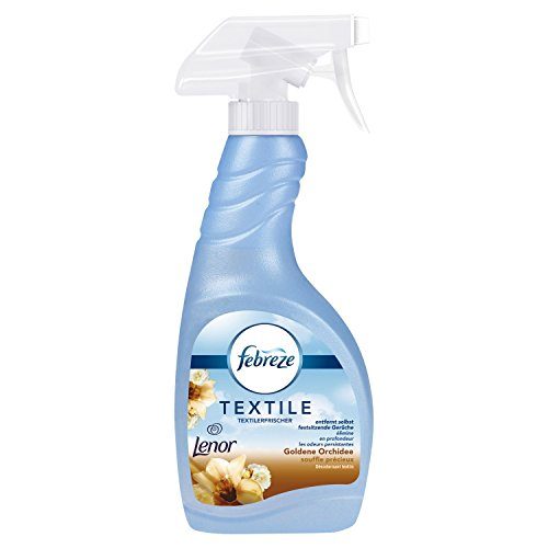 Febreze Textilerfrischer Spray Cotton Fresh, reinigt Gerüche auf schwer zu  waschenden Stoffen und hinterlässt einen leichten frischen Duft, 375 ml