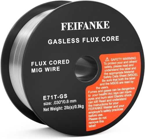 FLUX Fülldraht 0,8mm 1kg – Selbstschützender Schweißdraht E71T-GS, Gaslos, Ohne Flasche