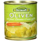 Feinkost Dittmann Manzanilla Oliven mit feiner Zitronen-Creme gefüllt Vergleich