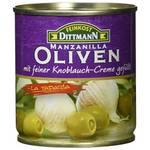 Feinkost Dittmann Manzanilla Oliven mit feiner Knoblauch-Creme gefüllt