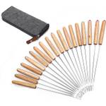 Feixia Holzgriff-Fondue-Gabel