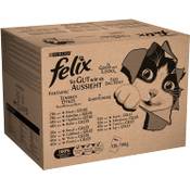 Purina Felix Gemischte Vielfalt mit Kabeljau Vergleich