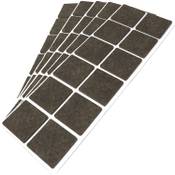 Adsamm Quadratische Filz-Möbelgleiter FG-35-SK-BR