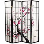 Fine Asianliving Japanische Paravent Raumteiler