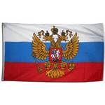 Flaggenfritze Flagge Russland mit Wappen