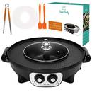 Food Party 2-in-1 Electric Smokeless Grill and Hot Pot