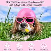 Frienda Kleiner Hundehelm Schutzbrille