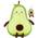 Fsrongxi Avocado Plüschtier