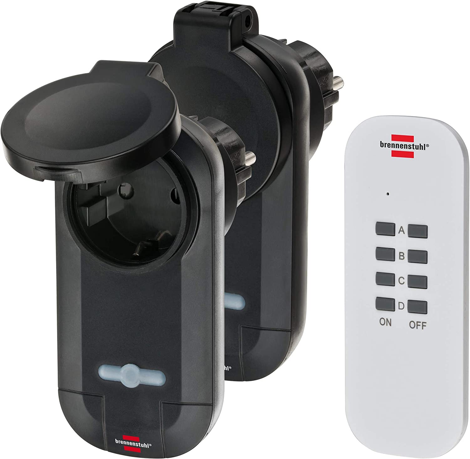SURNICE Funksteckdose IP44 - Ferngesteuerte Steckdose Für Garten, Terrasse & Haus